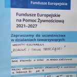 plakat dotyczący warsztatów kulinarnych 