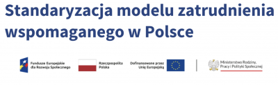 plakat standaryzacja modelu zatrudnienia wspomaganego