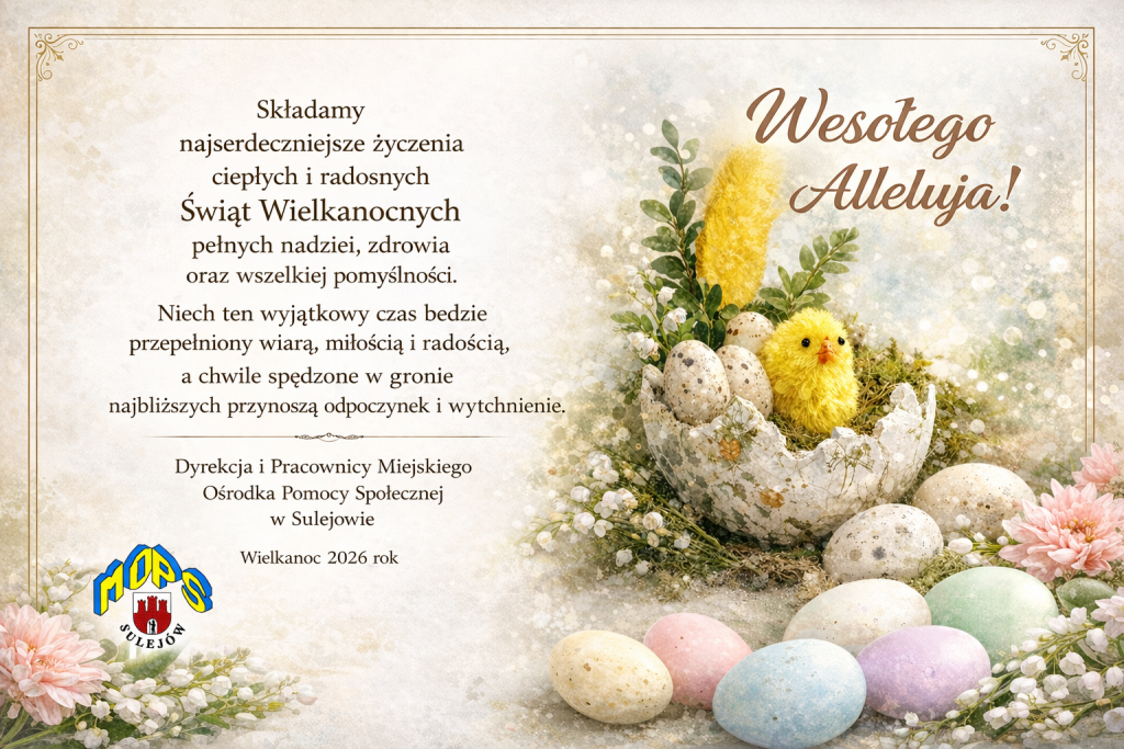 kartka z życzeniami na Święta Wielkanocne